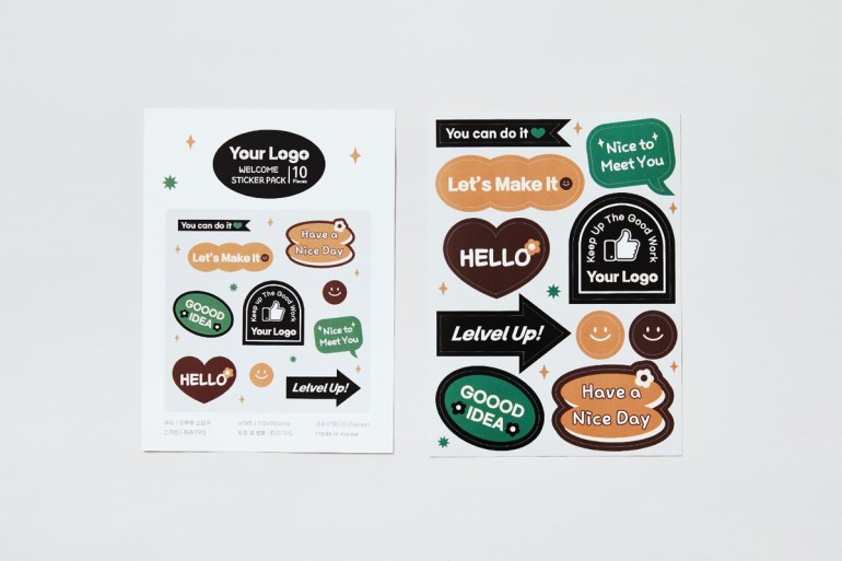 Logo stickers