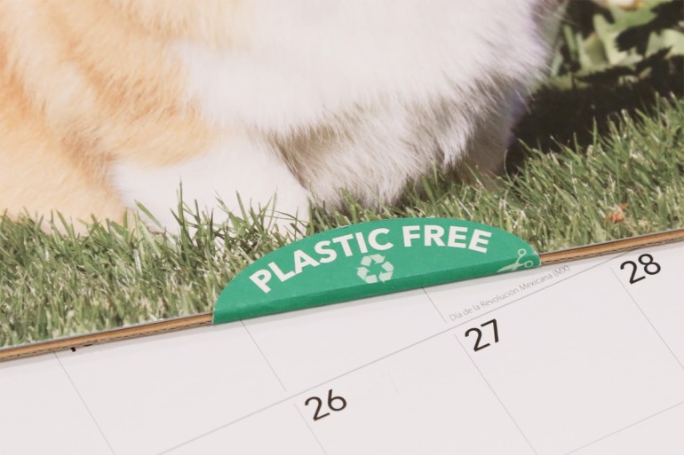 Plastic free packaging stickers