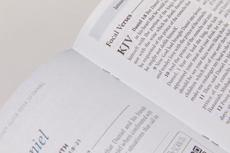 Saddle-stitched textbooks