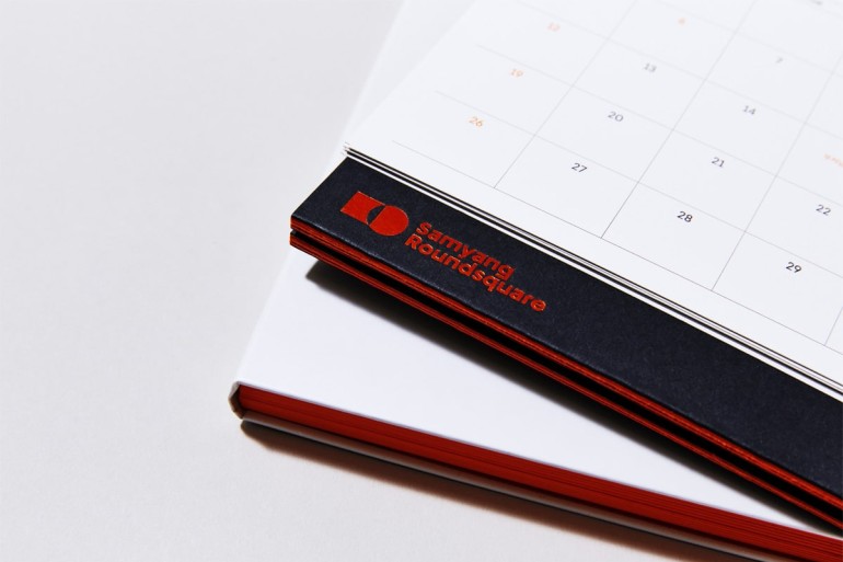 Orange printing diary set